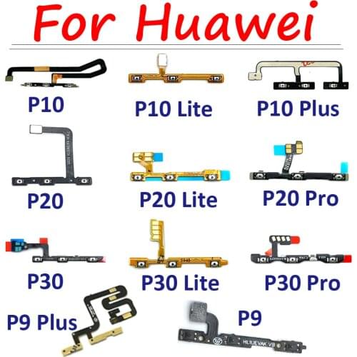 Power On Off Volume Up Down Button Key Flex Cable For huawei P7 P8 P9 P10 P20 Lite Pro mate 10 nova 2s 3 3i Replacement Parts