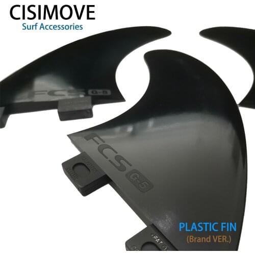 Cisimove 3-pc G5 FCS black nylon surfboard fin short board fin