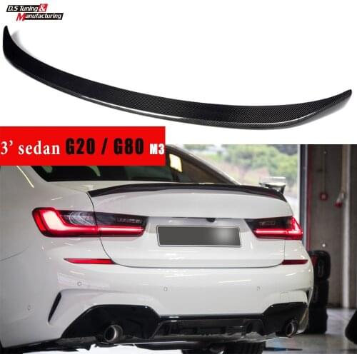 2019+ New G80 M3 3 Series G20 Carbon CF Spoiler Rear Deck Spoiler Car Wing Styling