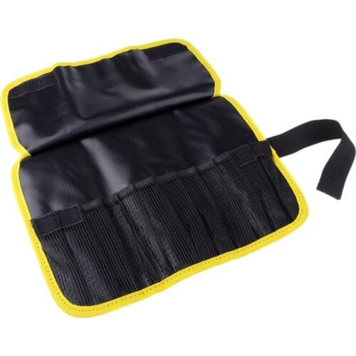 Fishing Jig Lure Bags Pockets Tackle Gear Bag 12 Holes Roll-up Bag Organizer Saltwater