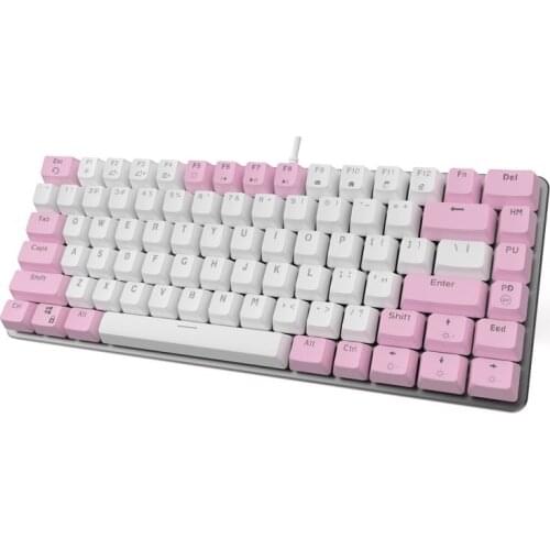 82 Keys Mechanical Keyboard with Blue/Black/Red/Brown Switch for Gamer Notebook Desktop PC Wired USB Mix Color Keycaps Keyboard