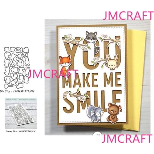 Cute Animals Metal Cutting Dies Stencils Stamp for DIY Scrapbooking Photo Album Decorative Embossing Paper DIY Cards