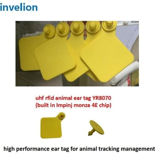 Livestock tarcking counting UHF RFID Ear Tag animal ear tag 860~960MHz