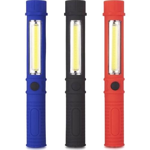 AZGIANT Multifunctional COB service light with magnet pen work light Outdoor LED flashlight for car Bus Inspection lamp