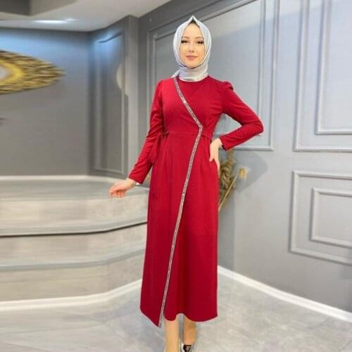 Mubarak Muslim Arabic Long Dress Abaya Dubai Kaftan Dresses Abayas for Women Robe Longue Femme Vestidos Islamic Clothing