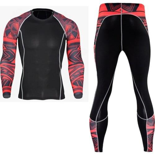 Men Pro Compression Long Johns Fitness Winter Quick Dry Gymming Male Spring Autumn Sporting Runs Workout Thermal Underwear Sets