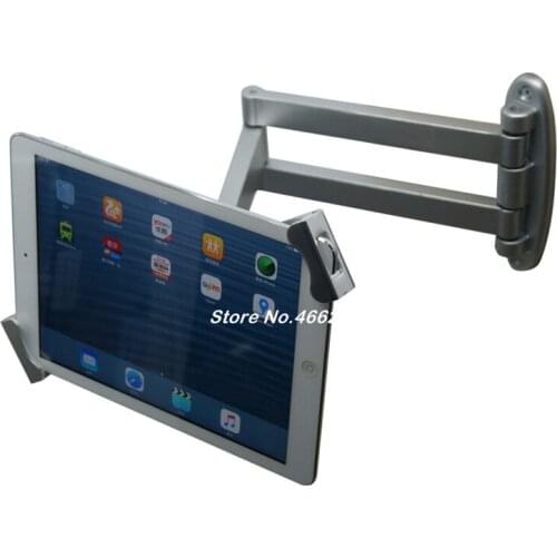 7-10.1 inch android tablet vesa wall mount security articulating lock mounting dispaly bracket for Samsung 10" for Surface pro