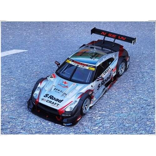 New EBBRO 1:18 Nissan GTR Super GT500 2016 46# Silver Rd.2 Fuji Diecast Model Race Car Gifts Collection Metal,Plastic