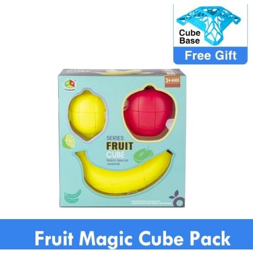 New Original FanXin Fruit Magic Cube Apple Banana Lemon Educational Toys for Children Brain Teaser Brithday Christmas Gift