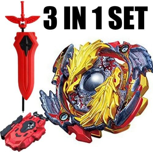 Limited Edition Spinning Top Burst B-00 Starter Lost Longinus .N.Sp Gold Dragon Toy W/ NEW Sword LR Launcher