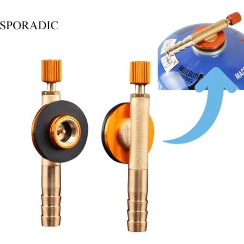 Outdoor Camping Gas Stove Adapter Switching Charging Inflatable Valve Adapter Gas Cartridge Tank Cylinder Camping Accesorios