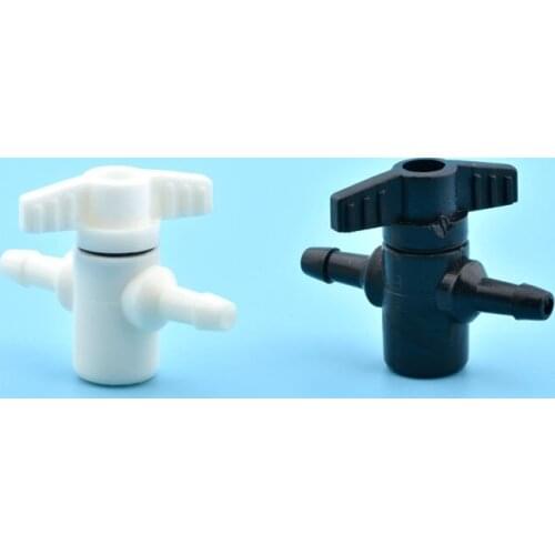 8PCS Plastic 2 way ink valve two ways for All Solvent UV printer Flora Xuli Roland aifa ink tube switch CISS system manual valve