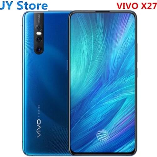 New vivo X27 Cellphone 6.39" 8GB RAM 128GB/256GB ROM Snapdragon 675/710 Octa core 48.0MP Camera Android Full Screen Mobile Phone