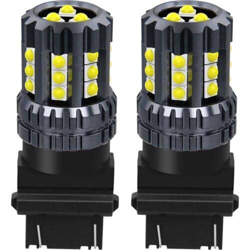 2PCS T25 3157 3156 P27/7W P27W Super Bright LED Auto Brake Bulbs Backup Reverse Lamp Car Daytime Running Lights Red White Yellow