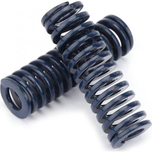TL10 Mould Die Spring，2pcs ，OD 10mm ID 5mm High Accuracy Steel Blue Light Load Mould Die Spring tension spring