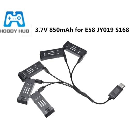Upgraded 850mAh 3.7V Lipo Battery For E58 S168 JY019 RC Drone Quadcopter Spare Parts 3.7v Rechargeable Battery