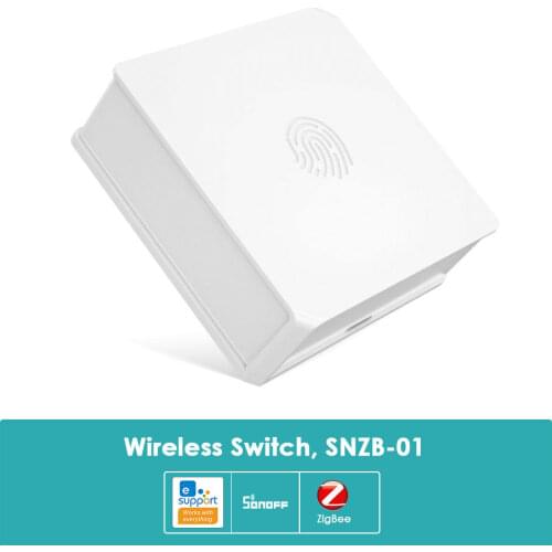 SONOFF SNZB-01 Zigbee Smart Button Switch Low-Battery Notification on eWeLink App For ZBBridge Work with Alexa Google home