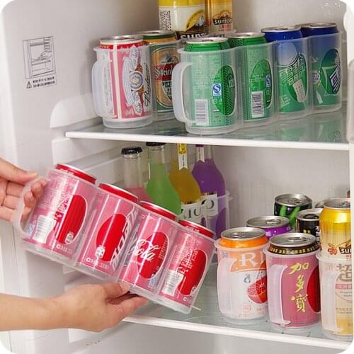 Refrigerator Storage Box Fridge Beverage Can Space-saving Cans Finishing Refrigerator Organizer Kitchen Accessories