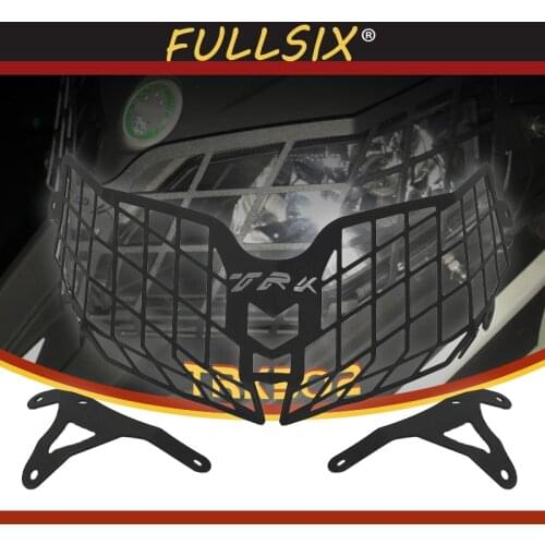 For Benelli TRK502 TRK 502 Moto Parts Motorcycle Accessories Black Headlight Guard Protector Grille Covers