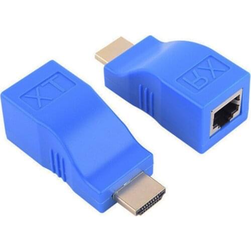 1 Pair RJ45 4K HDMI-compatible Extender Extension Up to 30m Over CAT5e Cat6 Network Ethernet LAN for HDTV HDPC DVD PS3 STB