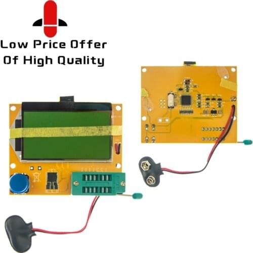 10pcs LCR-T4 12846 LCD M328 Digital Transistor Tester Meter Backlight Diode Triode Capacitance ESR Meter MOS/PNP/NPN L/C/R B03