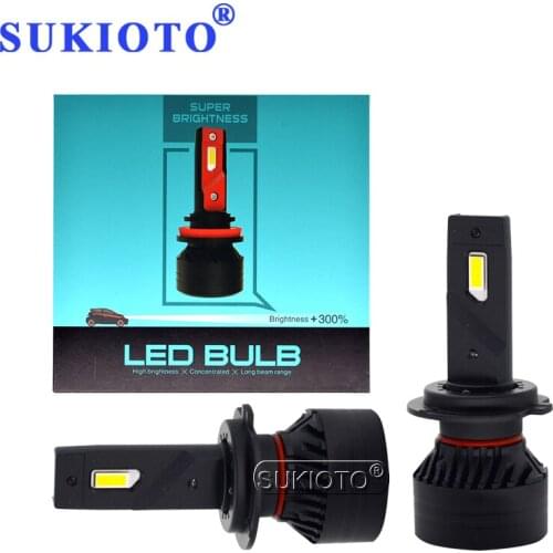 SUKIOTO 2PCS F3 90W H7 LED Canbus Bulb 20000LM High Power Car Headlight H1 H4 H8 H11 9005 HB3 9006 HB4 9012 LED Bulb Turbo Lamp