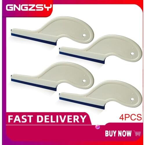 4PCS Water Wiper Car Cleaner Rubber Ice Scraper Vinyl Squeegee Carbon Fiber Wrap Tool Car Cleaning Tools Window Tint Tool B16