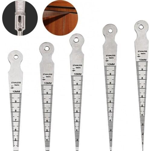 5 In 1 Triangle Wedge Stainless Steel Welding Gap Feeler Gauge Portable Measuring Tool Triangular Wedge Feeler Gauge Hot Sale