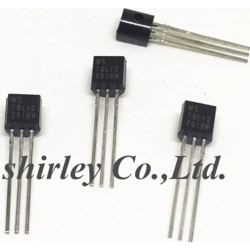 Free shiiping 1000PCS WS 78L12 TO92 100% new Voltage Regulators/Stabilizers L78L12A 7812A