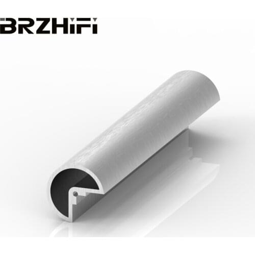 BRZHIFI Anodized 6061 Aluminum Extruded Profile Amplifier Customizable Audio Products Shell Corner Joint With CNC Machining