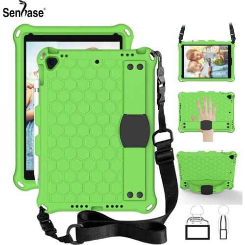 EVA Kids Safe Shockproof Hand Shoulder Strap Stand Tablet Cover For Apple iPad Air 3 2019 Pro 10.5 2017 A1701 A1709 Case