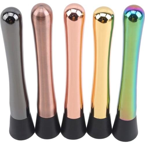 Stainless Steel Broken Popsicle Cocktail Muddler Swizzle Stick Home Bar Bartender Tool Crushed Ice Hammer Fruit Mixer DIY Drinks