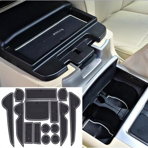 Accessories For Toyota Land Cruiser 200 FJ200 LC200 2008-2014 2015 2016 2017 2018 2019 Rubber Non-Slip Interior Door Mat 15PCS
