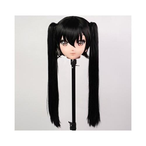 LiLi Mask 101) Girl Half Head Halloween Realistic Silica Mask Cosplay Japanese Comic Anime Kigurumi Mask BJD Crossdresser Doll