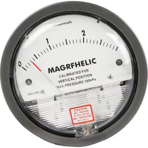 0-3KPA Micro Differential Pressure Gauge High Precision 1/8 "NPT Air Pressure Meter Barometer TE2000