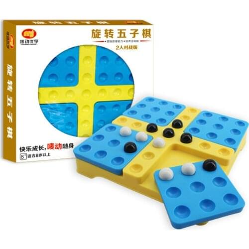 New Rotating Chess Draughts Checkers Backgammon Gobang Chess Pieces Board Game Chess Educational Toys Learning Accessories