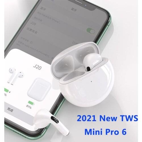 Original Air Pro 6 TWS Wireless Headphones Bluetooth Earphones For Apple iPhone Huawei Earbuds Bass Headset With Mic Sport Earpi