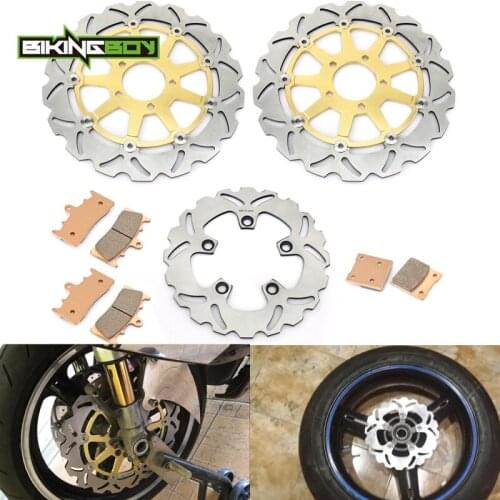 BIKINGBOY For Suzuki GSX1300R Hayabusa 99 00 01 02 03 04 05 06 07 GSXR 1300 K1 K2 K3 Front Rear Brake Discs Disks Rotors + Pads