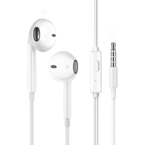 Kebiss Wired Earphone 3.5mm In-Ear with Microphone Headphones for Samsung Xiaomi Smartphone Earbuds