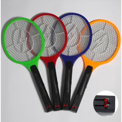 Batteries Operated Hand Racket Electric Mosquito Swatter Insect Home Garden Pest Bug Fly Mosquito Zapper Swatter Killer