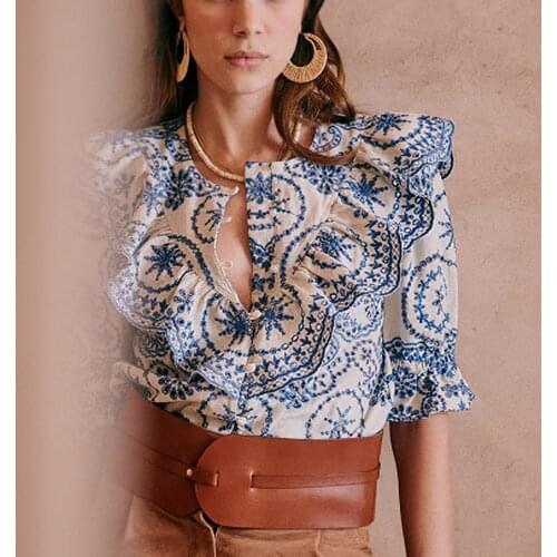 Женские короткие рубашки Rowling mirror China At AliExpress