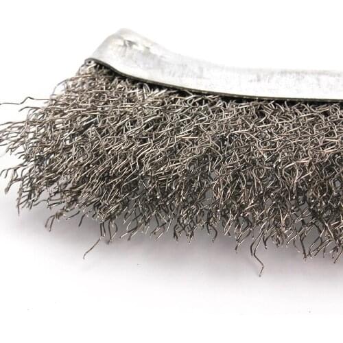 Hand Brush Tools Steel Metal Rust Workshop Stainless Wire Cleaning Removal Welding