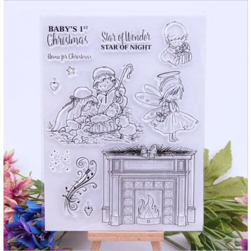 Merry Christmas CLEAR STAMPS Sheet Silicone Stamps Suitable for Card Making /Scrapbooking/ Photo Albums/Diary/Paper Crafts