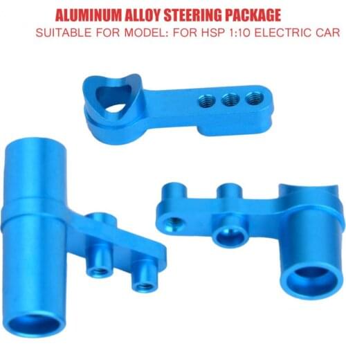 3PCS/Set 122057 Aluminum Alloy Steering Servo Saver for HSP 1:10 RC Model Car Updated RC Parts Servo Saver Complete Set