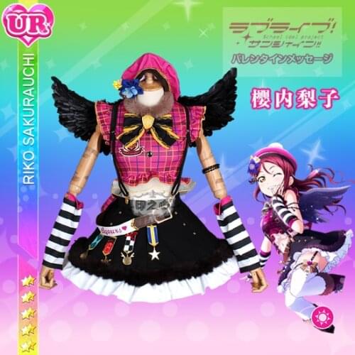 [STOCK]2018 Anime Love Live Sunshine Aqours Sakurauchi Riko Christmas Choir Uniform Cosplay Costume Halloween Free Shipping New