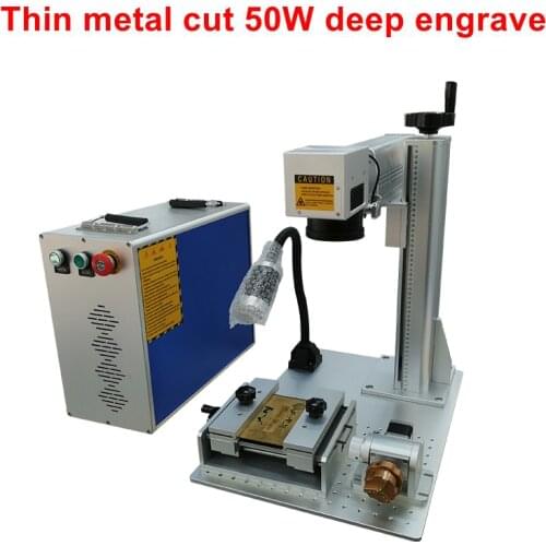 Low-price Fiber Laser Marking Machine Marking Laser Machine Laser Marking 20W 30W 50W raycus with rotary