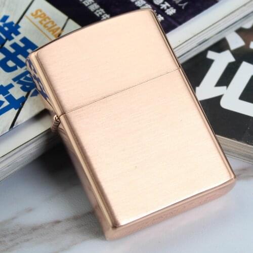 Zorro Copper Shell Smooth Metal Wind proof Kerosene Lighter Fashion Classic Grinding Wheel Creative Mens Fuel Lighter