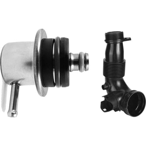 2 Pcs Car Accessories: 1 Pcs Air Intake Tube Pipe 13717605638 & 1 Pcs Fuel Pressure Regulator