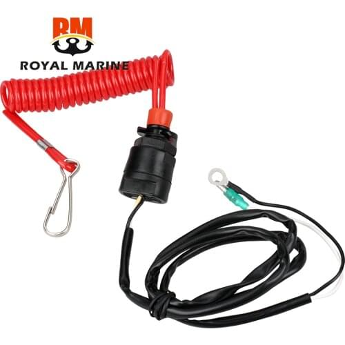 66T-82575 Kill Stop Switch & Safety Tether Lanyard For Yamaha Tohatsu Parsun Honda Outboard engine parts 6E9-82575-09 6E9-82575