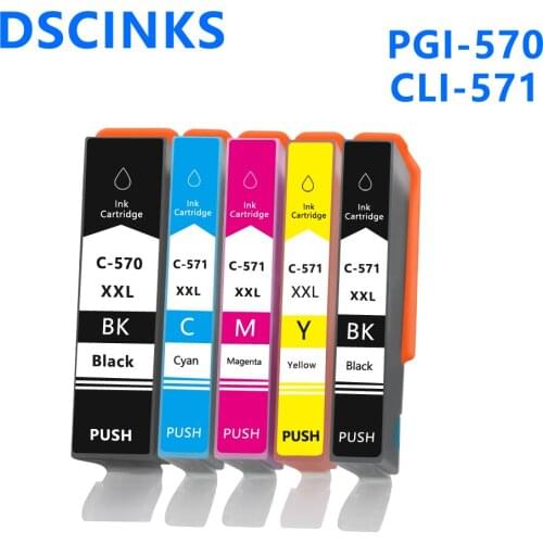 PGI570 CLI571 570 Ink Cartridge for Canon PIXMA MG5750 MG5751 MG5752 MG5753 MG6850 MG6851 MG6852 MG6853 MG7750 MG7751 MG7752 Ink